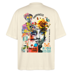 Verdantis, Blaue Augen, 1st | Blaster, Oversize Bio T-Shirt, Unisex - Weißgrau