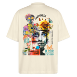 Verdantis, Blaue Augen, 1st | Blaster, Oversize Bio T-Shirt, Unisex - Weißgrau