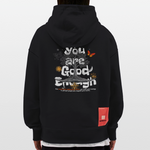 Anubis, Baum, 1st | Heavyweight Oversized Bio Hoodie, Unisex - SOLID BLACK