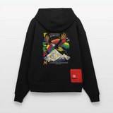 Susanoo, Adler, 1st | Heavyweight Oversized Bio Hoodie, Unisex - SOLID BLACK