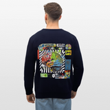 Apollon, Gehirn, 1st | Roller, Unisex Bio-Sweatshirt - Navy