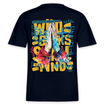 Perseus, Beten, 1st | Essential, Relaxed Fit Unisex Bio T-Shirt - Navy