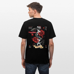 Hephani, Schlange, 1st | Essential, Relaxed Fit Unisex Bio T-Shirt - Schwarz
