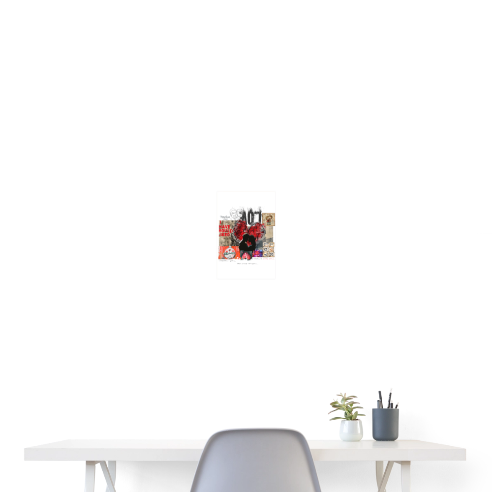 Galevar, Liebe, 1st | Poster 20x30 cm - Weiß