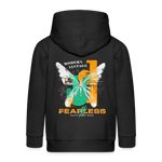 Azazîl, Schmetterling, 1st | Kinder Zip Hoodie - Schwarz