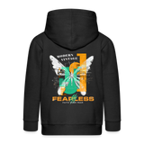 Azazîl, Schmetterling, 1st | Kinder Zip Hoodie - Schwarz