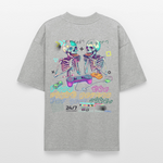 Malakar, Gaming, 1st | Blaster, Oversize Bio T-Shirt, Unisex - Grau meliert