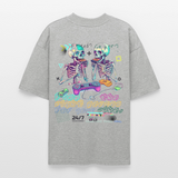 Malakar, Gaming, 1st | Blaster, Oversize Bio T-Shirt, Unisex - Grau meliert