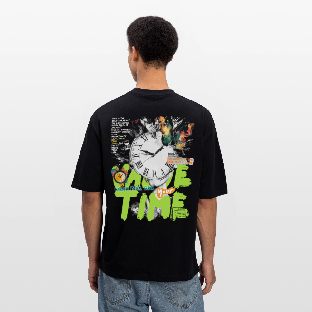 Ifrit, Uhr, 1st | Breezy, Oversized Unisex T-Shirt - Schwarz