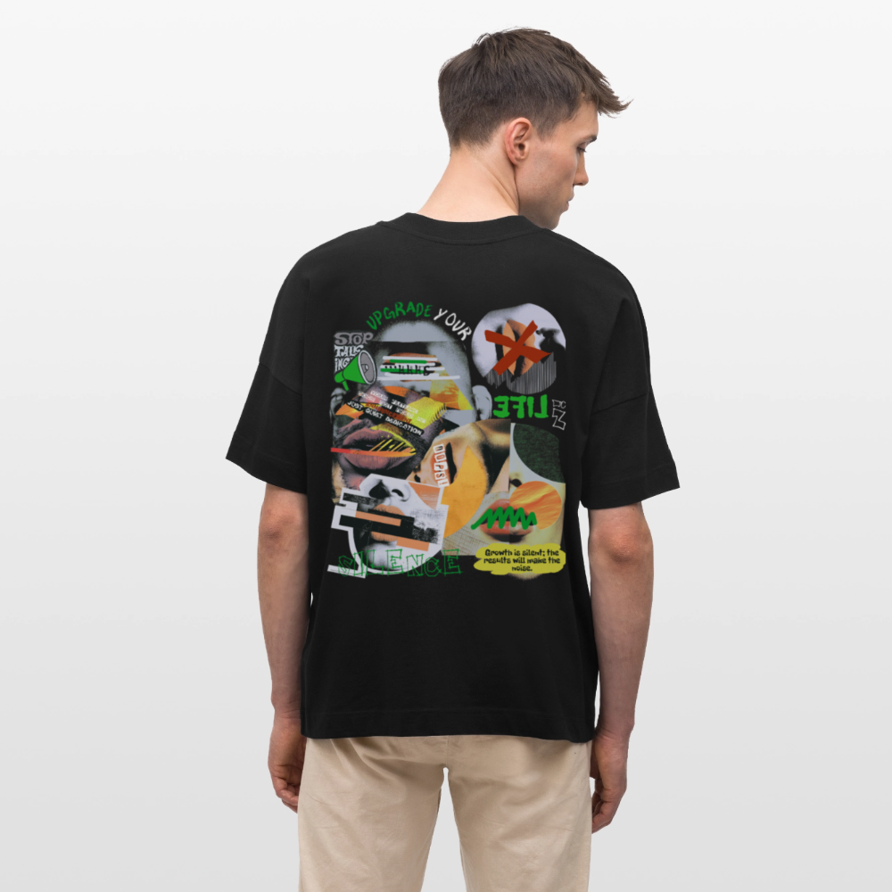 Ereban, Lippen, 1st | Blaster, Oversize Bio T-Shirt, Unisex - Schwarz
