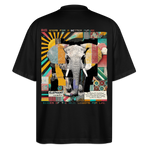 Thanatain, Elefant, 1st | Blaster, Oversize Bio T-Shirt, Unisex - Schwarz