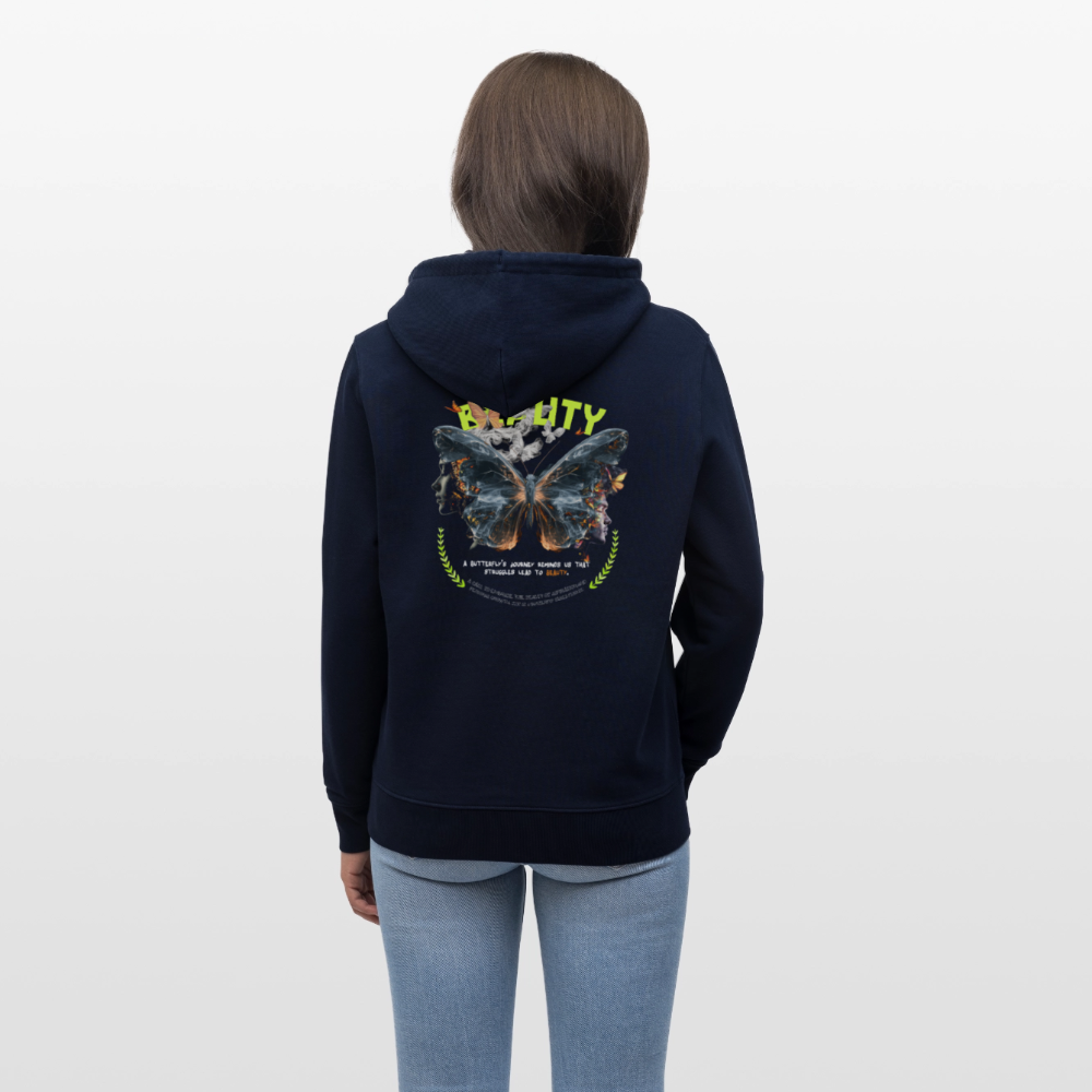 Harith, Schmetterling, 1st | Cruiser, Unisex Bio-Hoodie - Navy