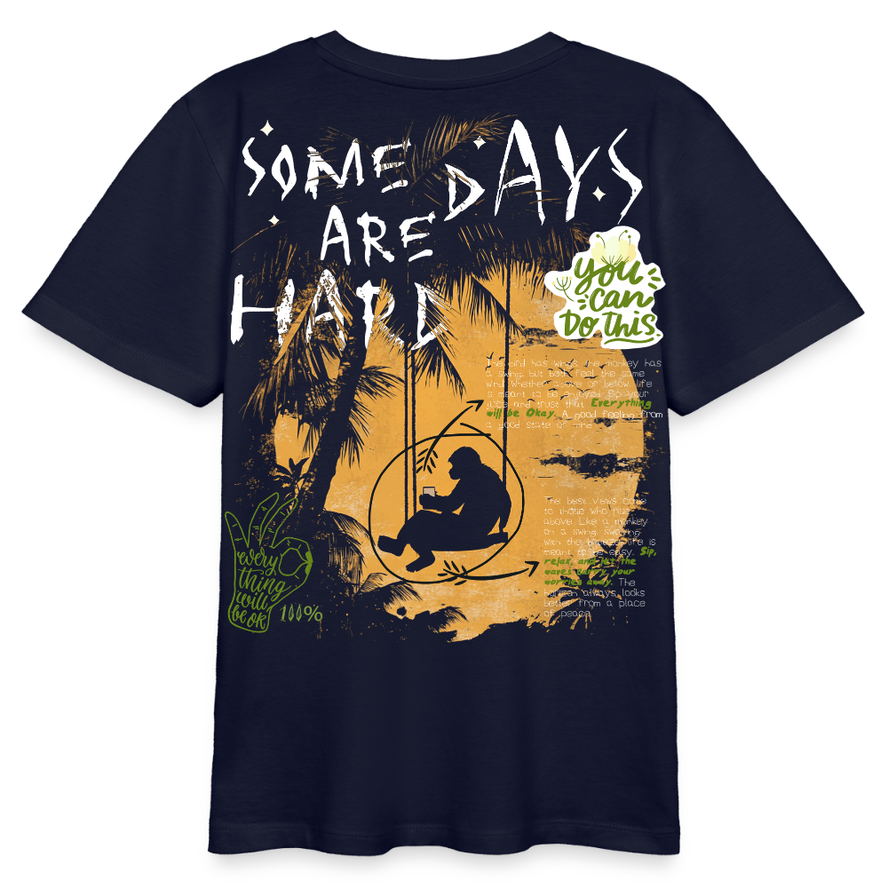Amphionan, Palmen, 1st | Teenager Bio T-Shirt - Navy