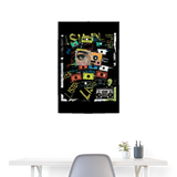 Shahzada, Kassetten, 1st | Poster 60x90 cm - Weiß