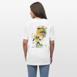 Neptaros, Zitrone, 1st | Essential, Relaxed Fit Unisex Bio T-Shirt - Weiß