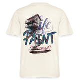 Ignisvar, Haus, 1st | Essential, Relaxed Fit Unisex Bio T-Shirt - Naturweiß 