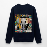 Thanatain, Elefant, 1st | Roller, Unisex Bio-Sweatshirt - Navy