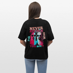 Tenjin, Alpaka, 1st | Blaster, Oversize Bio T-Shirt, Unisex - Schwarz