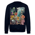 Tangaroa , Skelet, 1st | Roller, Unisex Bio-Sweatshirt - Navy