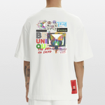 Orvathar, Fernseher, 1st | Heve, Heavyweight Oversized Bio T-Shirt, Unisex - OFF WHITE