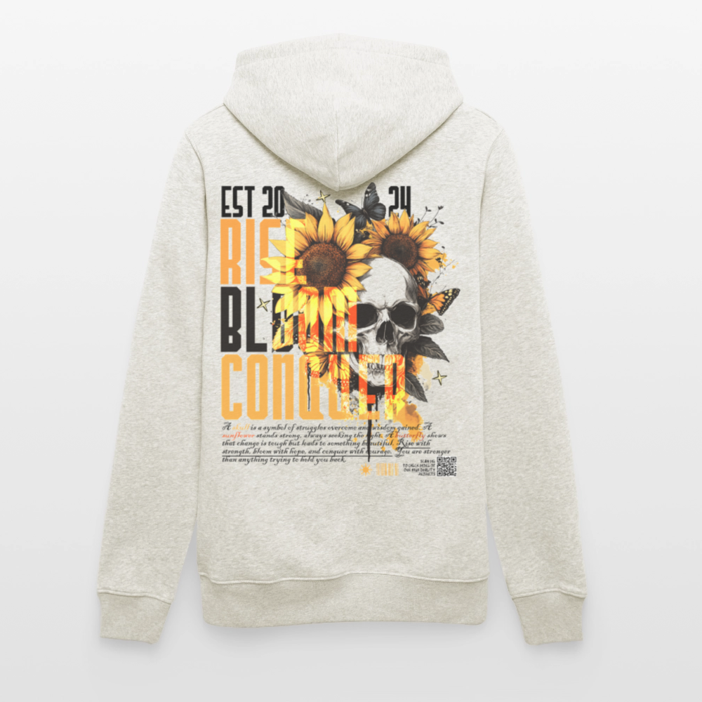 Umbraxion, Sonnenblume, 1st | Cruiser, Unisex Bio-Hoodie - Beige meliert