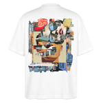 Seraphion, Gesichter, 1st | Blaster, Oversize Bio T-Shirt, Unisex - Weiß