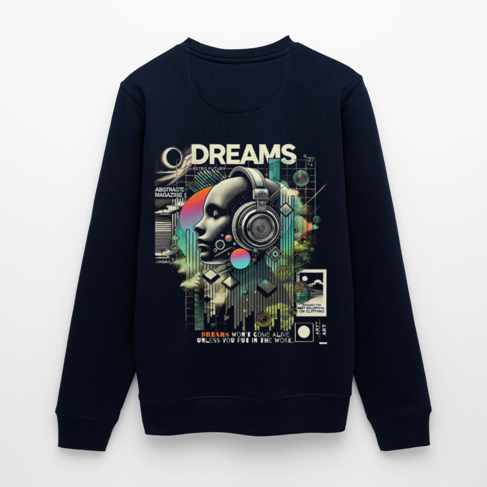 Harmonian, Fantasie, 1st | Roller, Unisex Bio-Sweatshirt - Navy