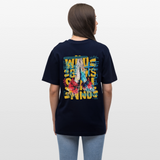 Perseus, Beten, 1st | Essential, Relaxed Fit Unisex Bio T-Shirt - Navy