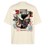 Zentharior, Schmetterling, 1st | Blaster, Oversize Bio T-Shirt, Unisex - Weißgrau