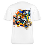 Kepleris, Tiger, 1st | Essential, Relaxed Fit Unisex Bio T-Shirt - Weiß