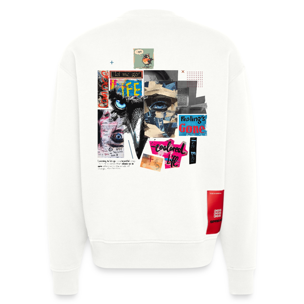 Saturnion, Raabe, 1st | Heavyweight Oversized Bio Sweater, Unisex - OFF WHITE