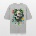 Persephi, Totenkopf, 1st | Blaster, Oversize Bio T-Shirt, Unisex - Grau meliert