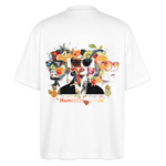 Sylvaris, Gesichter, 1st | Blaster, Oversize Bio T-Shirt, Unisex - Weiß