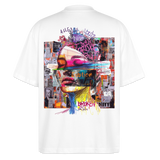Callistara, Frau, 1st | Blaster, Oversize Bio T-Shirt, Unisex - Weiß