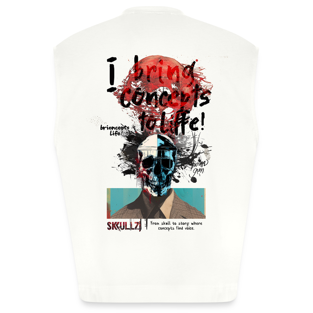 Titanis, Totenkopf, 1st | Heavyweight Oversized Bio Tank Top, Unisex - OFF WHITE