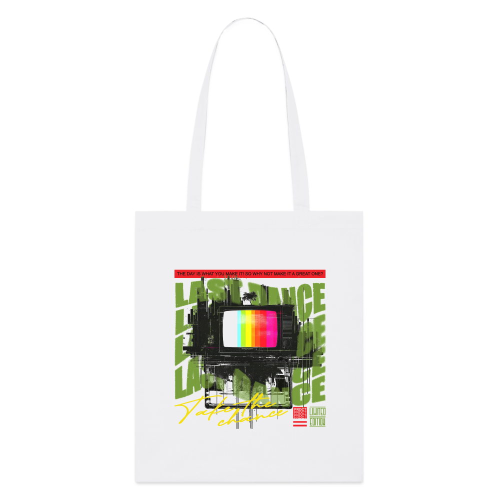Oblivionis, Fernseher, 1st | Bio Stoffbeutel - Weiß