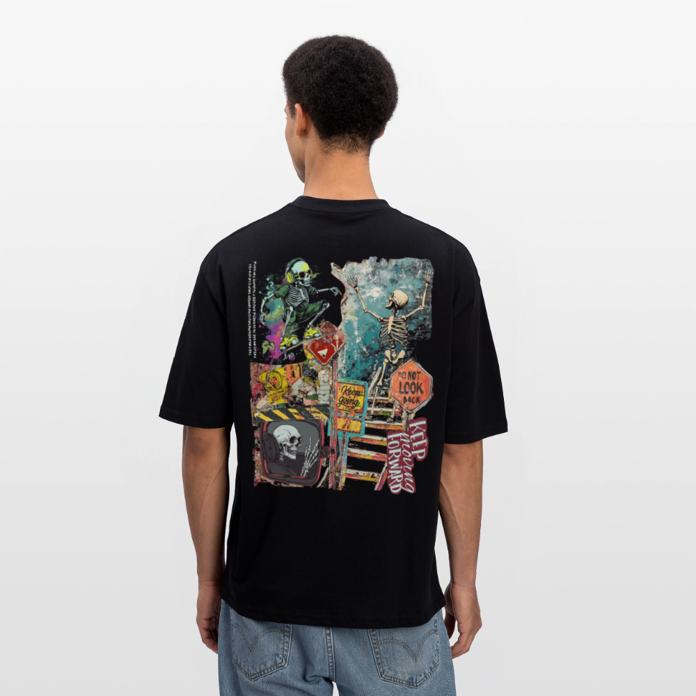 Tangaroa , Skelet, 1st | Breezy, Oversized Unisex T-Shirt - Schwarz