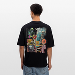 Tangaroa , Skelet, 1st | Breezy, Oversized Unisex T-Shirt - Schwarz