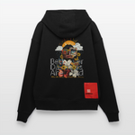 Jinni, Berge, 1st | Heavyweight Oversized Bio Hoodie, Unisex - SOLID BLACK