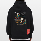 Arwa, Taube, 1st | Heavyweight Oversized Bio Hoodie, Unisex - SOLID BLACK