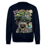Oceani, Berge, 1st | Roller, Unisex Bio-Sweatshirt - Navy
