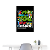 Thesean, Pinsel, 1st | Poster 60x90 cm - Weiß