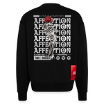 Zeusun, Rose, 1st | Heavyweight Oversized Bio Sweater, Unisex - SOLID BLACK