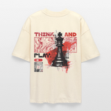 Orionis, Schach, 1st | Blaster, Oversize Bio T-Shirt, Unisex - Weißgrau