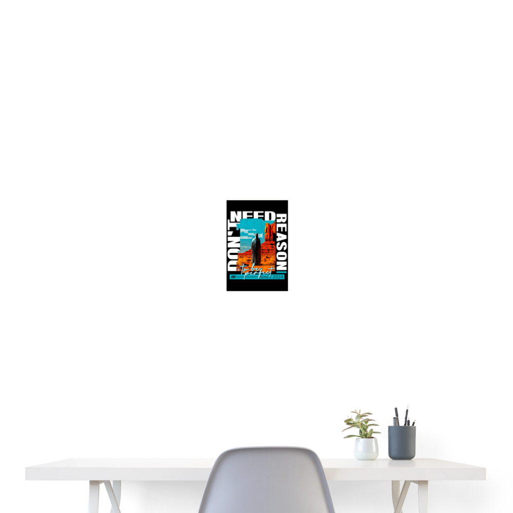 Fuxi, Wüste, 1st | Poster 20x30 cm - Weiß