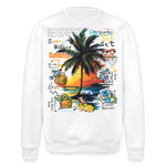 Magnarion, Palmen, 1st | Roller, Unisex Bio-Sweatshirt - Weiß