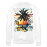 Magnarion, Palmen, 1st | Roller, Unisex Bio-Sweatshirt - Weiß