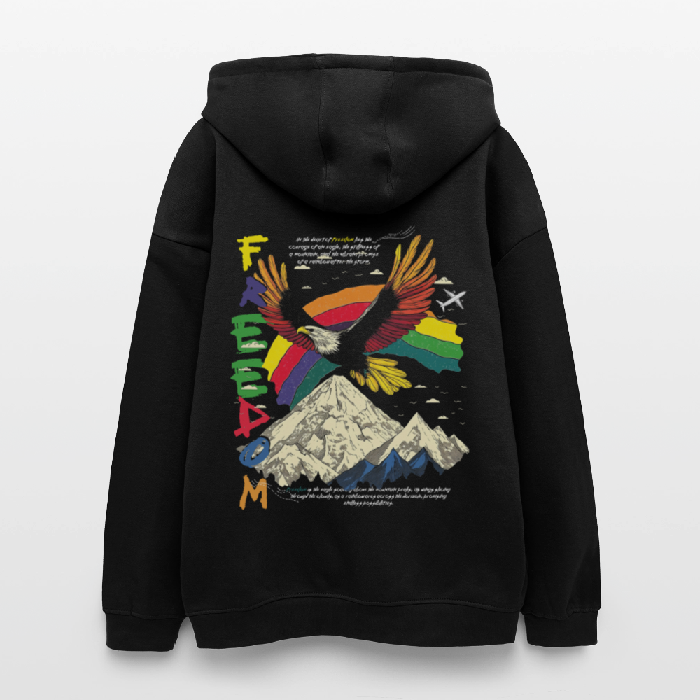 Susanoo, Adler, 1st | Freshhood, Oversized Unisex Hoodie - Schwarz