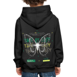 Hesinkar, Schmetterling, 1st | Kinder Hoodie - Schwarz