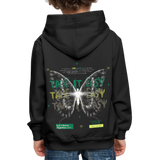 Hesinkar, Schmetterling, 1st | Kinder Hoodie - Schwarz